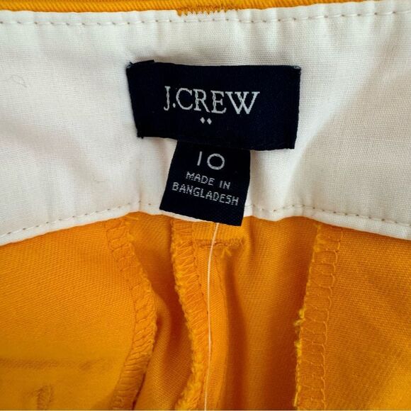NEW J.Crew Yellow 5” Cotton Chino Short Size 10 - Picture 10 of 11
